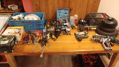 Partij gebruikt gereedschap hand en elektrisch, Doe-het-zelf en Verbouw, Gereedschap | Handgereedschap, Gebruikt, Ophalen