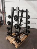 Vaste Halterstangen 15kg t/m 35 kg + Technogym Opbergrek, Ophalen, Gebruikt, Overige typen