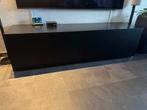 Tv kast zwart met 2 lades en 1 klep deur, Ophalen, Zo goed als nieuw