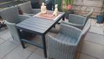 Tuintafel en 4 stoelen, Tuin en Terras, Ophalen, Gebruikt
