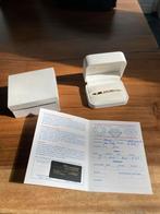 14K Gouden Trouwringen met Diamanten (Gecertificeerd), Sieraden, Tassen en Uiterlijk, Ringen, Nieuw, Ophalen of Verzenden, 17 tot 18