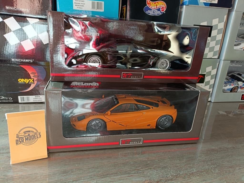 1:18 McLaren F1 GTR Road Car /GTR XP1 LeMans car, Hobby en Vrije tijd, Modelauto's | 1:18, UT Models, S, Auto, R