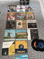 Vintage Koffer met singles, Cd's en Dvd's, Vinyl | Klassiek, Overige formaten, Overige typen, Gebruikt, Ophalen of Verzenden