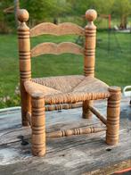 Vintage rush biezen design stoeltje, Huis en Inrichting, Stoelen, Ophalen of Verzenden, Gebruikt, Bruin, Eén
