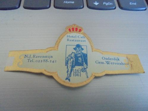 Sigarenband Hotel Ravenstijn in ONDERDIJK, gem. Wervershoof, Verzamelen, Rookartikelen, Aanstekers en Luciferdoosjes, Zo goed als nieuw