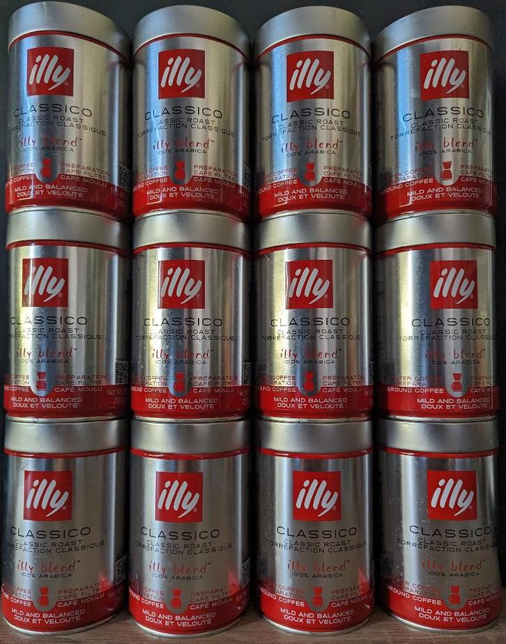 ILLY lege koffieblikken 35 st., Verzamelen, Blikken, Zo goed als nieuw, Overige, Overige merken, Ophalen of Verzenden