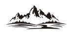 Camper caravan auto sticker mountain, Caravans en Kamperen, Camper-accessoires, Nieuw