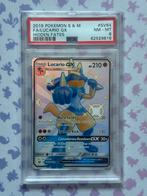 Lucario GX Full Art Shiny SV64 Pokémon Hidden Fates PSA 8, Ophalen of Verzenden, Nieuw, Losse kaart