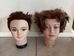kappers hoofd oefenhoofd opmaakhoofd hoedenhoofd 2 st, Ophalen of Verzenden, Gebruikt, Meerdere media
