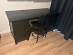 IKEA Hemnes bureau zwart, Huis en Inrichting, Bureaus, Ophalen, Gebruikt