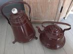 Emaille doofpot en ketel, Antiek en Kunst, Ophalen