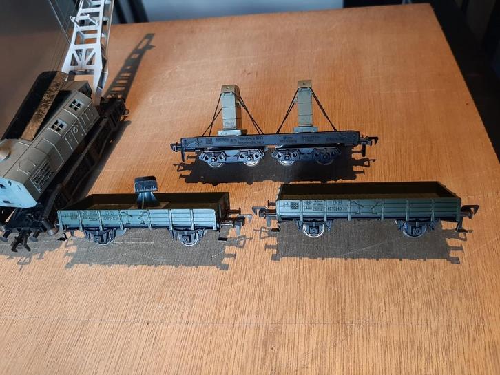 fleischmann Krupp kraan, Hobby en Vrije tijd, Modeltreinen | H0, Gebruikt, Treinset, Gelijkstroom, Fleischmann, Ophalen of Verzenden