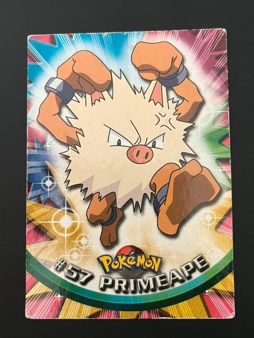 #57 Primeape Topps Pokémon kaart, Hobby en Vrije tijd, Verzamelkaartspellen | Pokémon, Zo goed als nieuw, Booster, Ophalen of Verzenden