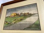 Aquarel “De Westen op Texel” – Frans van Leeuwen, 1960, Antiek en Kunst, Kunst | Schilderijen | Klassiek, Ophalen of Verzenden