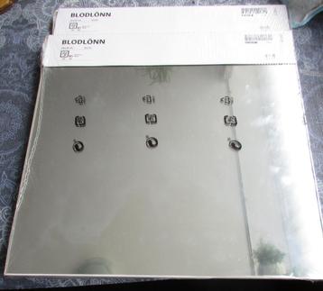 4 st spiegeltegels zelfklevend Ikea Blodlönn 30 x 30 cm  beschikbaar voor biedingen