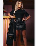 Nikkie leren rok vegan  leer 38, Kleding | Dames, Rokken, Maat 38/40 (M), Zwart, Ophalen of Verzenden, Zo goed als nieuw