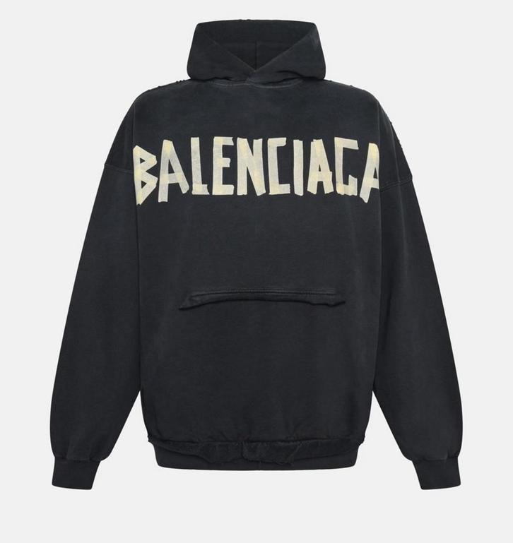 Hoodie by Balenciaga, Kleding | Heren, Truien en Vesten, Nieuw, Maat 52/54 (L), Zwart, Ophalen of Verzenden