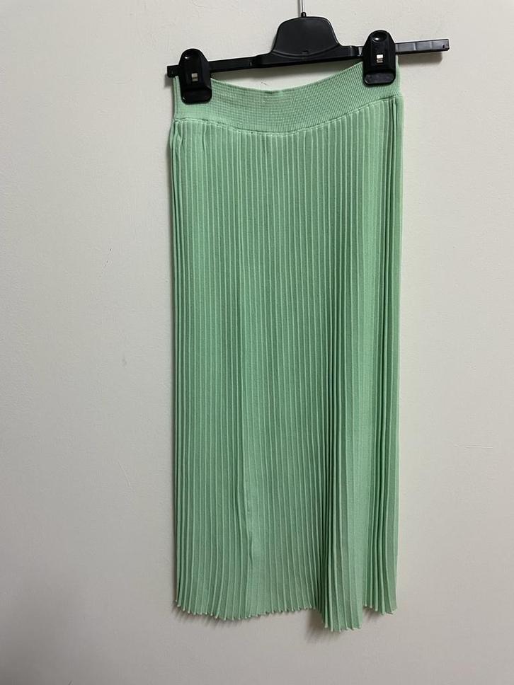 R17 - Mintgroene kuitlange Vintage Dressing rok maat S (1), Kleding | Dames, Rokken, Zo goed als nieuw, Maat 38/40 (M), Groen