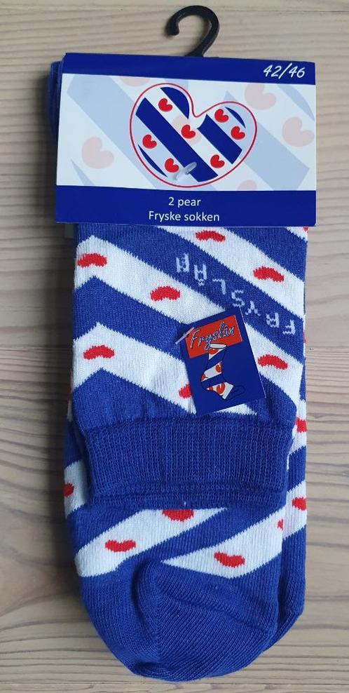 nieuw: 2 paar Friese sokken, mt 42 - 46, Kleding | Heren, Sokken en Kousen, Nieuw, Maat 43 t/m 46, Blauw, Verzenden