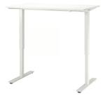 IKEA Trotten Zit/Sta Bureau - Wit - 120x70, Huis en Inrichting, Bureaus, Ophalen, In hoogte verstelbaar, Gebruikt, Bureau
