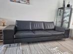 Leolux Antipode Bank 3,5-zits/235cm Antracietel leer, Ophalen, Gebruikt, Design, 200 tot 250 cm
