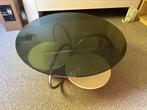 Vintage salontafel, Huis en Inrichting, Tafels | Salontafels, Ophalen, Gebruikt, Rond, 50 tot 100 cm