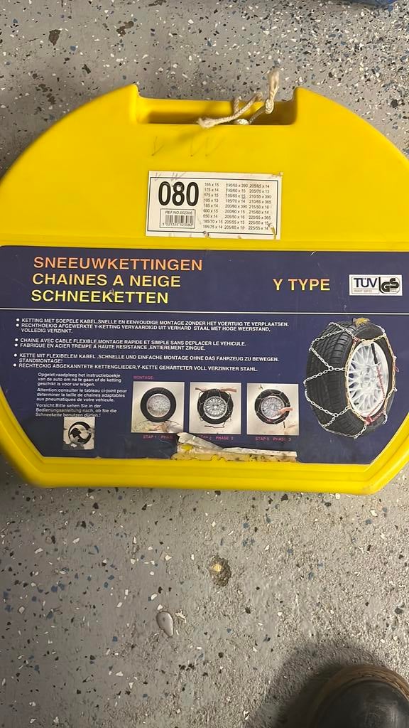 Sneeuwkettingen Y type, Auto diversen, Sneeuwkettingen, Ophalen of Verzenden, Zo goed als nieuw