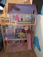 Barbie huis met meubeltjes, Kinderen en Baby's, Speelgoed | Poppenhuizen, Ophalen, Gebruikt, Poppenhuis