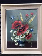 Veldboeket op doek, gesigneerd, Ophalen of Verzenden