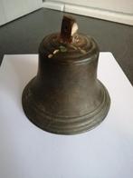 Oude bronzen scheepsbel 12x12 cm mooie klank., Verzamelen, Scheepvaart, Gebruikt, Gebruiksvoorwerp, Motorboot of Zeilboot, Ophalen of Verzenden