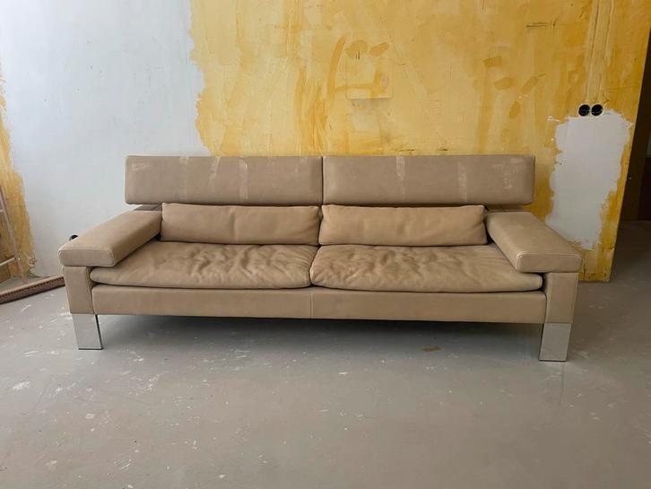 Jori Shiva JR 3950 Design Bank - Leder, Huis en Inrichting, Banken | Bankstellen, Gebruikt, Rechte bank, Driepersoons, 200 tot 250 cm