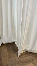 Velours gordijnen roomwit nieuw, Ophalen of Verzenden, Zo goed als nieuw, 200 cm of meer