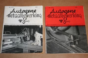 2 boekjes - Autogene metaalbewerking 1959 / 1962 !! beschikbaar voor biedingen