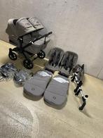Bugaboo donkey 5 Twin mineral taupe, Kinderen en Baby's, Kinderwagens en Combinaties, Verstelbare duwstang, Bugaboo, Ophalen of Verzenden