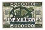 Duitsland 5 miljoen Mark 1923 bon Düsseldorf Reihe I, Ophalen of Verzenden, Duitsland, Los biljet