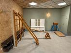 Turnmateriaal set - Wandrek, ladder en balk, Ophalen, Gebruikt, Bruin, Materiaal