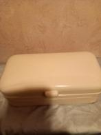 Wit/crème emaille broodtrommel, Ophalen of Verzenden