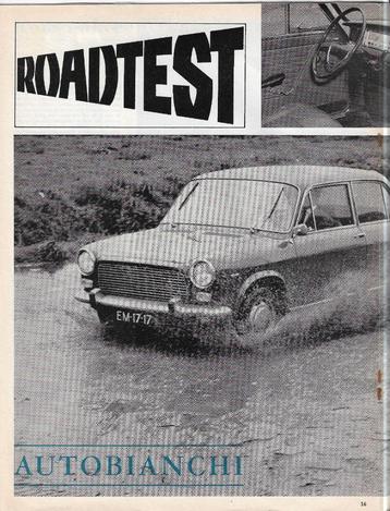 Roadtest AUTOBIANCHI Primula, Autovisie, 1965. beschikbaar voor biedingen