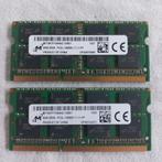 Micron 16GB 2x 8GB PC3L DDR3L 1600MHz SODIMM laptop geheugen, Computers en Software, RAM geheugen, DDR3, Ophalen of Verzenden