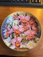 Princesse de Monaco Orchid Plate - Franklin Mint, Ophalen of Verzenden, Zo goed als nieuw, Porselein, Bord of Schaal