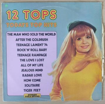 12 Tops .Todays top hits LP beschikbaar voor biedingen
