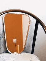 Vintage spiegel, kristalglas, facetgeslepen, Ophalen of Verzenden, Rechthoekig, Minder dan 50 cm