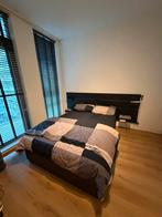 IKEA NORDLI Bed met Hoofdbord & Accessoires, Huis en Inrichting, Ophalen, Gebruikt, Zwart, Tweepersoons