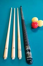 Adam  Supreme Gifu X2 biljartkeu met 3 toppen., Sport en Fitness, Biljarten en Poolen, Ophalen of Verzenden, Gebruikt, Keu of Ballen