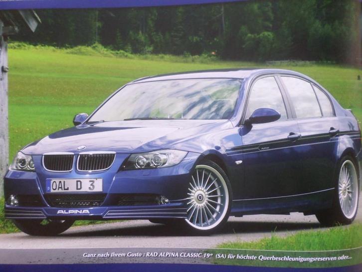 BMW Alpina Serie 3 D3 Brochure, Boeken, Auto's | Folders en Tijdschriften, Zo goed als nieuw, BMW, Ophalen of Verzenden