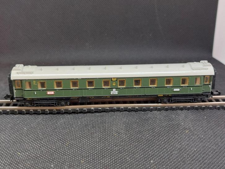 Minitrix 1026 - DRG D-zug wagen 2e/3eKl. AB4ü-28 (13764), Hobby en Vrije tijd, Modeltreinen | N-Spoor, Gebruikt, Wagon, Gelijkstroom