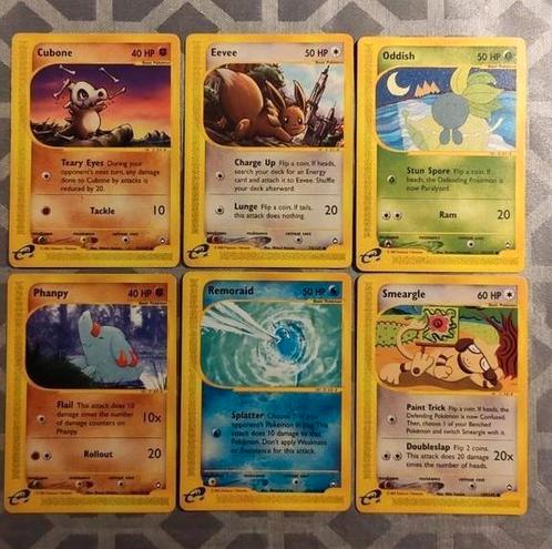 6x Pokémon TCG - AQUAPOLIS Vintage 2003 2002 incl.Eevee, Hobby en Vrije tijd, Verzamelkaartspellen | Pokémon, Zo goed als nieuw
