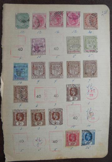Oude postzegels Britse Gemenebest – Mauritius 4 beschikbaar voor biedingen