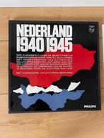 Box met 2 langspeelplaten en boek 1940-1945, Tweede Wereldoorlog, Ophalen of Verzenden, Zo goed als nieuw, Landmacht