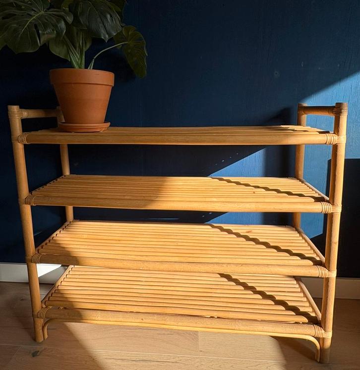 Rotan Kastje/ schoenenrek, Huis en Inrichting, Kasten | Schoenenkasten, Gebruikt, Ophalen